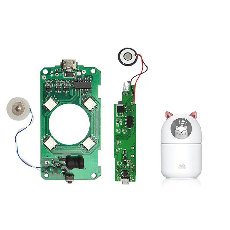 خصيص محمول ميني الرائحة الصغيرة الواسعة PCBA USB مرطبات قابلة لإعادة الشحن لوحة الدوائر المطبوعة PCB